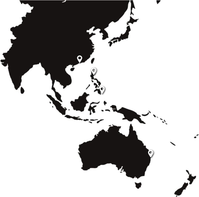 Map of Xponent Global office and warehouse locations
